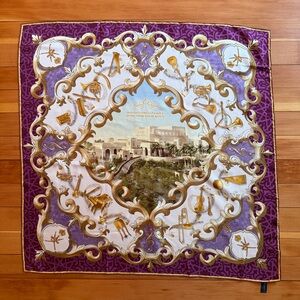 Rare William & Son Silk Scarf Featuring the Royal Opera House Muscat NIB